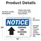 Signmission Shipping And Receiving Only (Up Arrow) Sign With Symbol, 14 in W x Rectangle, Vinyl Decal OS-2PACK-NS-D-1014-L-18305 - alternate 4